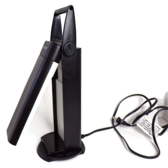 OTT-LITE Desk Top Lamp Model L139AB Black 2005 With Swivel Base ESHG2756  2/22 - Picture 3 of 7